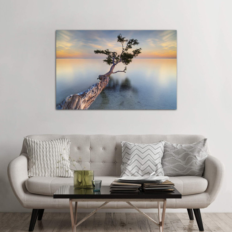 Ebern Designs Water Tree XIV by Moises Levy Wrapped Canvas Photograph